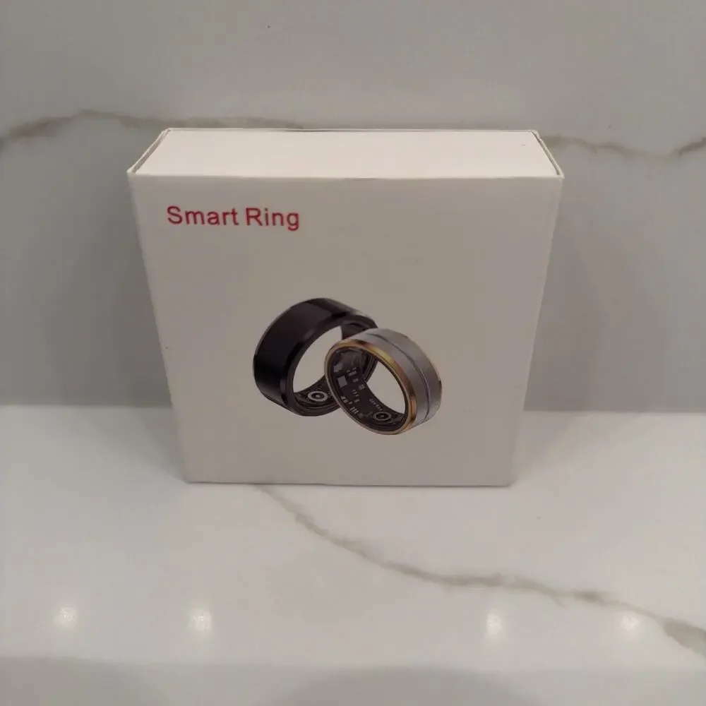 Smart Ring Heart Rate Blood Pressure New Open Box Sleep Tracker Health 9 Silver